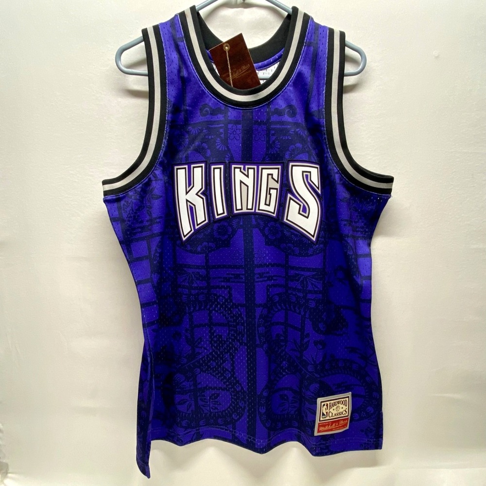 NBA Asian Heritage YOT Snake Jersey Kings Large Purple HWC Mitchell & Ness NWT